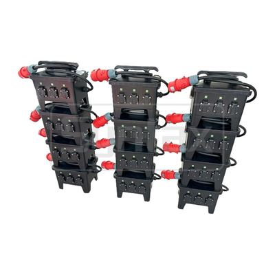 Syntax MP12 Polycarbonate Distribution Box 5P 32A With UK Type 13A Sockets and Schneider iC65N Circuit Breakers