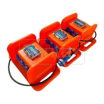 Syntax MS8 Single Phase 16A HDPE Portable Distribution Box IP67 With Extension Cable 1 Meter With Handle 490x290x255mm
