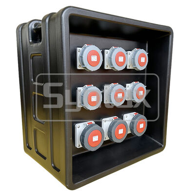 Syntax MD3 Three Phase 200A/5P 400V Event Power Distribution Board HDPE IP67 Waterproof With Schneider MCCB 630x430x680mm