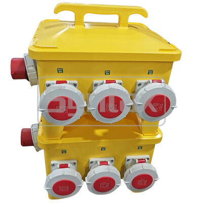 IP67 Waterproof Portable Power Distribution Board 63A/5P with Polycarbonate Resin Construction