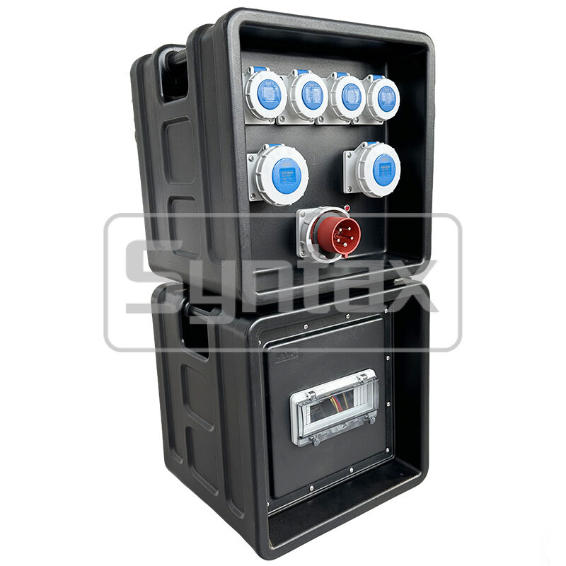 Syntax MD1 Three Phase 32AMP/5P HDPE Portable Distribution Box IP67 Waterproof for Industrial and Event Use
