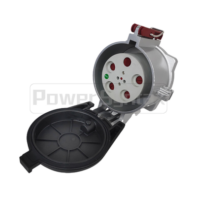 PowerSyntax مقبس صناعي عالي التيار 5P 250A IP67 380V شديد التحمل رقم 75131