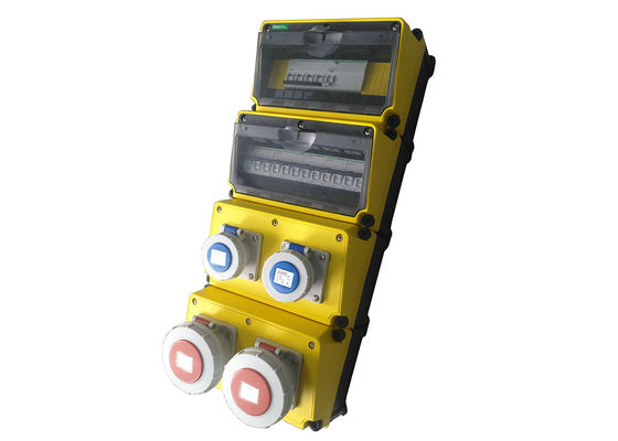 مربع توزيع CJ48 CJ Series المحمول 4 طبقات مع المكونات الصناعية ومآخذ التوصيل و MCB AC 380V