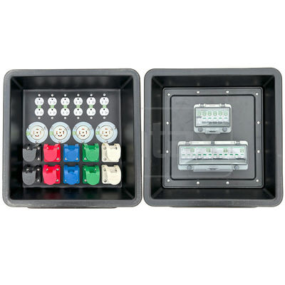 MD1 ثلاثي المرحلة 400A HDPE صندوق توزيع محمول IP67 مع المقابس النيما المدرجة في UL 430x380x460mm