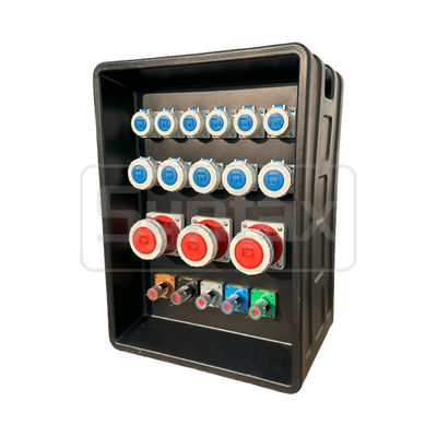 MD4 ثلاثي المراحل 250AMP IP67 عازل المياه HDPE صندوق توزيع الطاقة مع Schneider مفككات و PowerSyntax المقابس الصناعية والمقابس 630x430x900mm